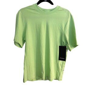 Lululemon Mens Sour Grape Green Moisture-Wicking Cotton Crewneck T-Shirt XS